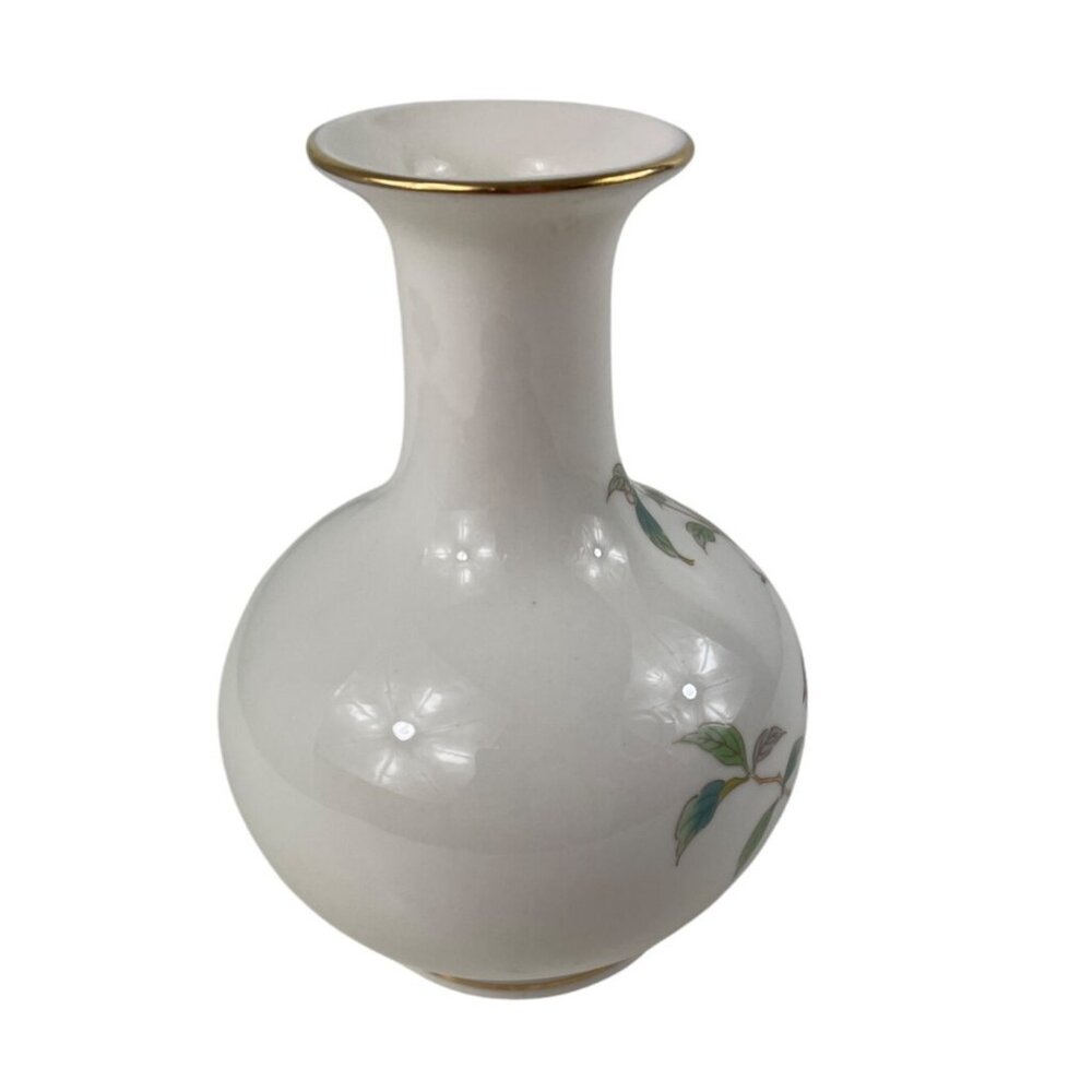 Yamaji Japan 6" Porcelain Vase Bird w/Cherry Blossoms - Picture 10 of 12